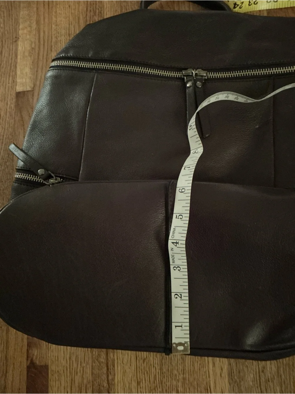 Minimalist Black Leather Backpack — Urban Everyday Backpack